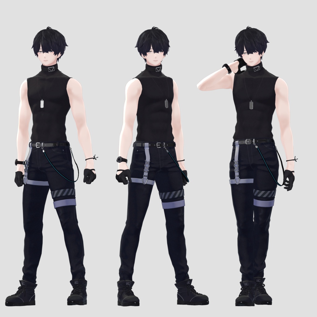 【無料版あり】Mens pose set!【有料版100種】