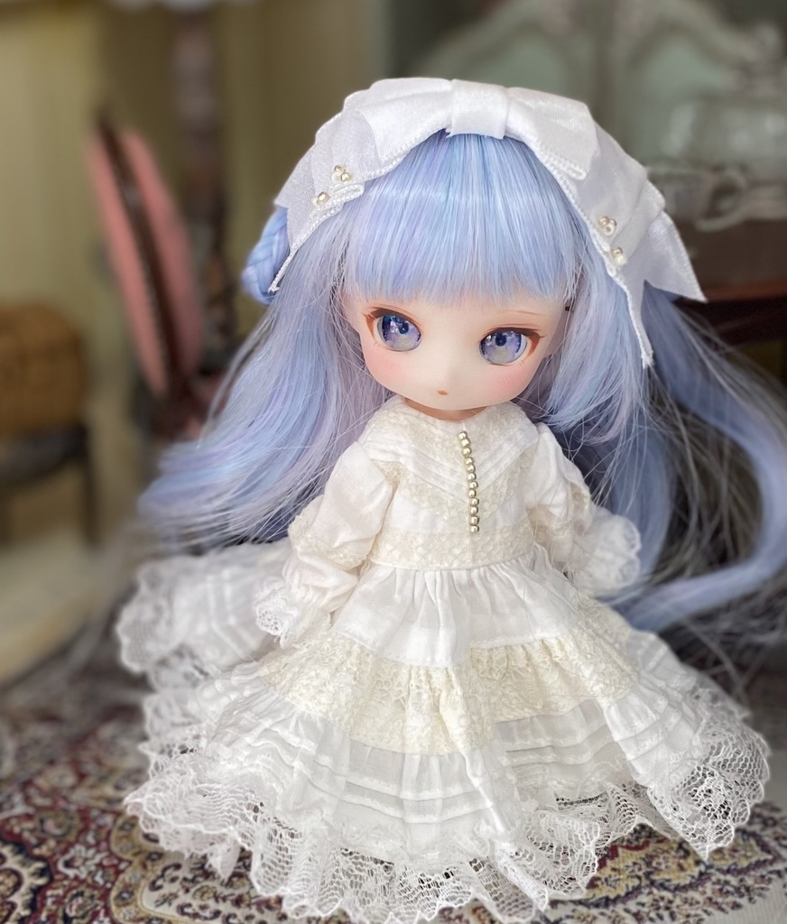 1/12ドールサイズ ネグリジェドレスセット