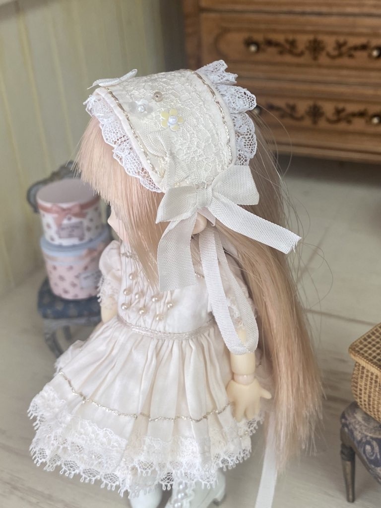 ピンタックパールドレス