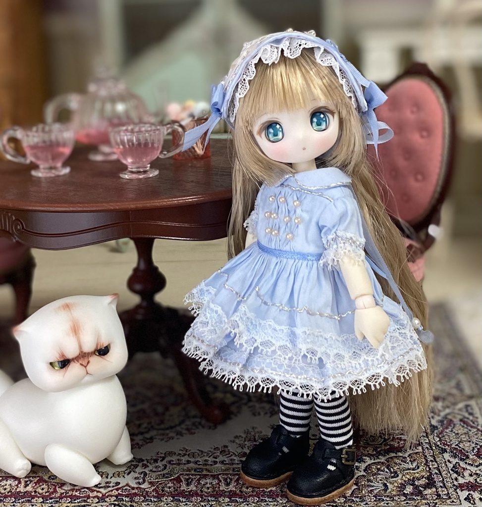 ピンタックパールドレス
