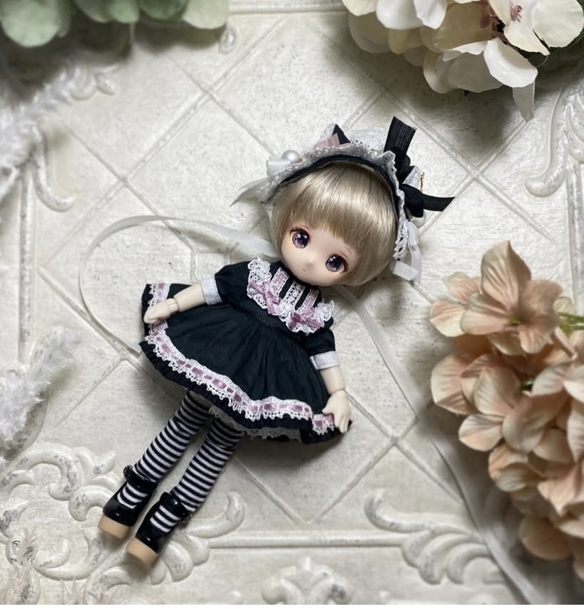 黒猫ワンピースセット