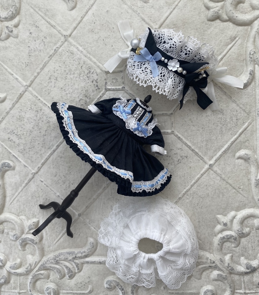 黒猫ワンピースセット