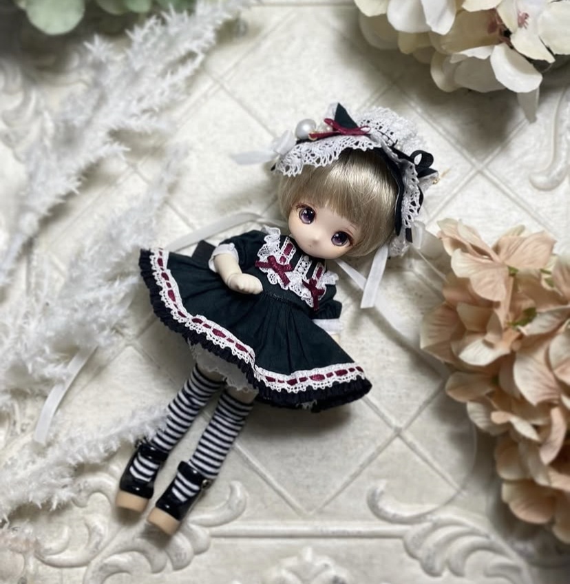 黒猫ワンピースセット