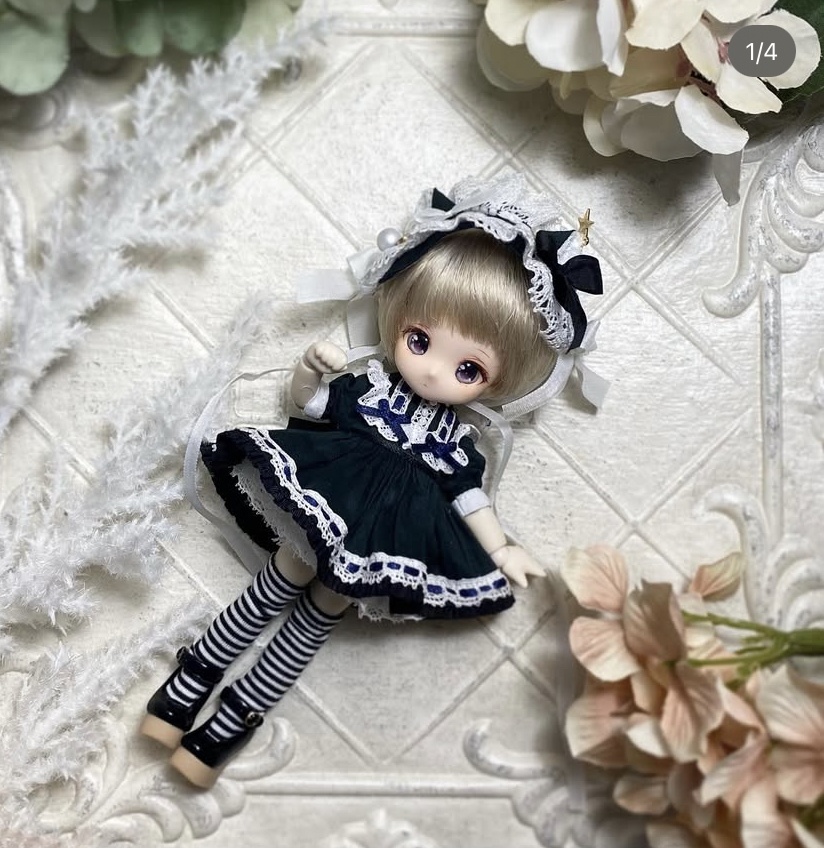 黒猫ワンピースセット