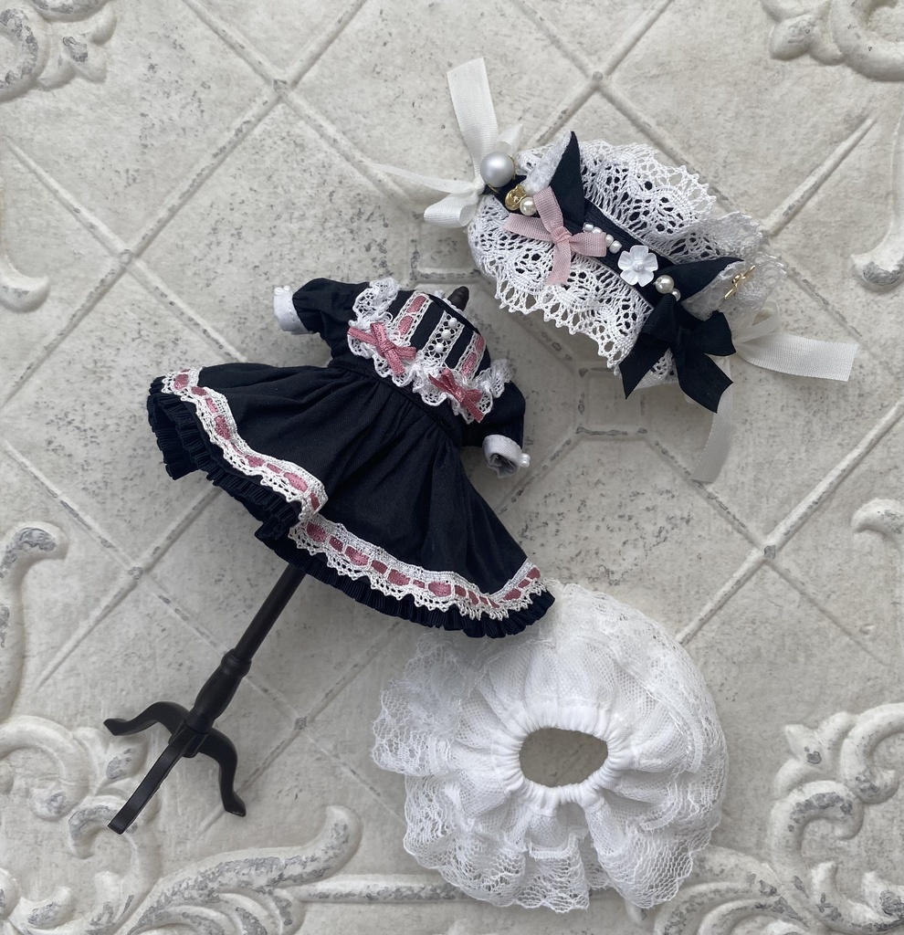黒猫ワンピースセット