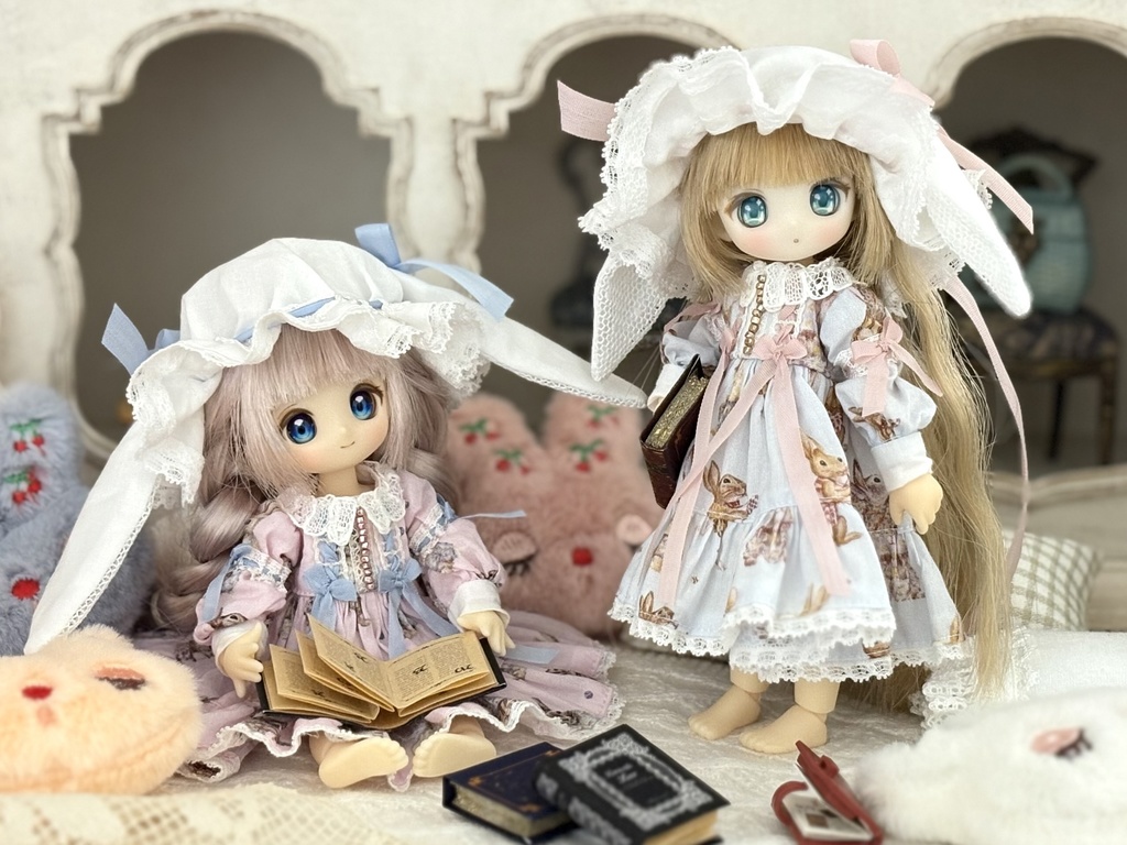 うさぎのネグリジェ風ワンピース 1/12サイズ