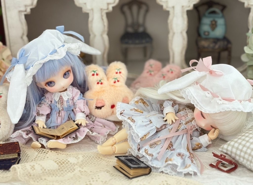 うさぎのネグリジェ風ワンピース 1/12サイズ