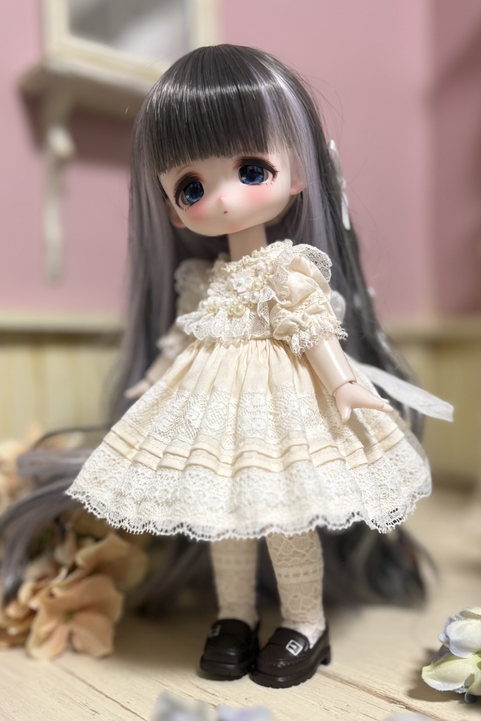 1/8ドールサイズ パールドレスセット