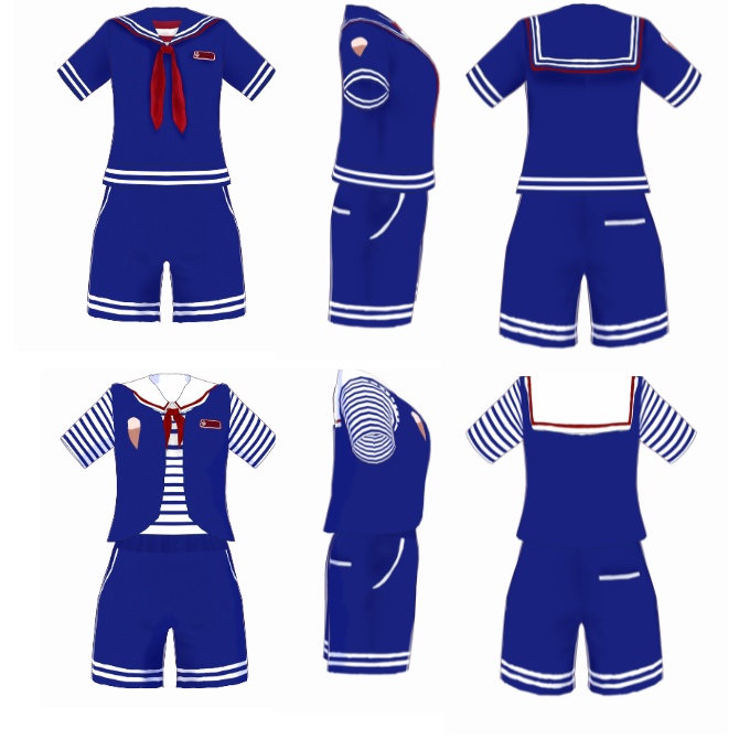 【vroid】Stranger things scoops ahoy! costume ストレンジャーシングス スクープスアホイ風