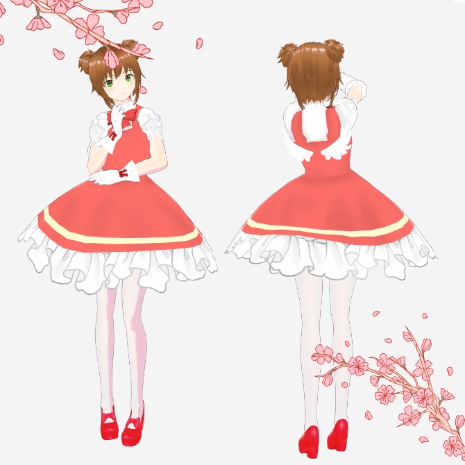 【vroid】カードキャプターさくら　コスチューム　CC sakura custume