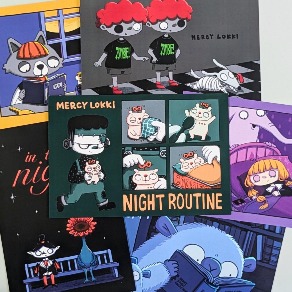 「in the night」ポストカード