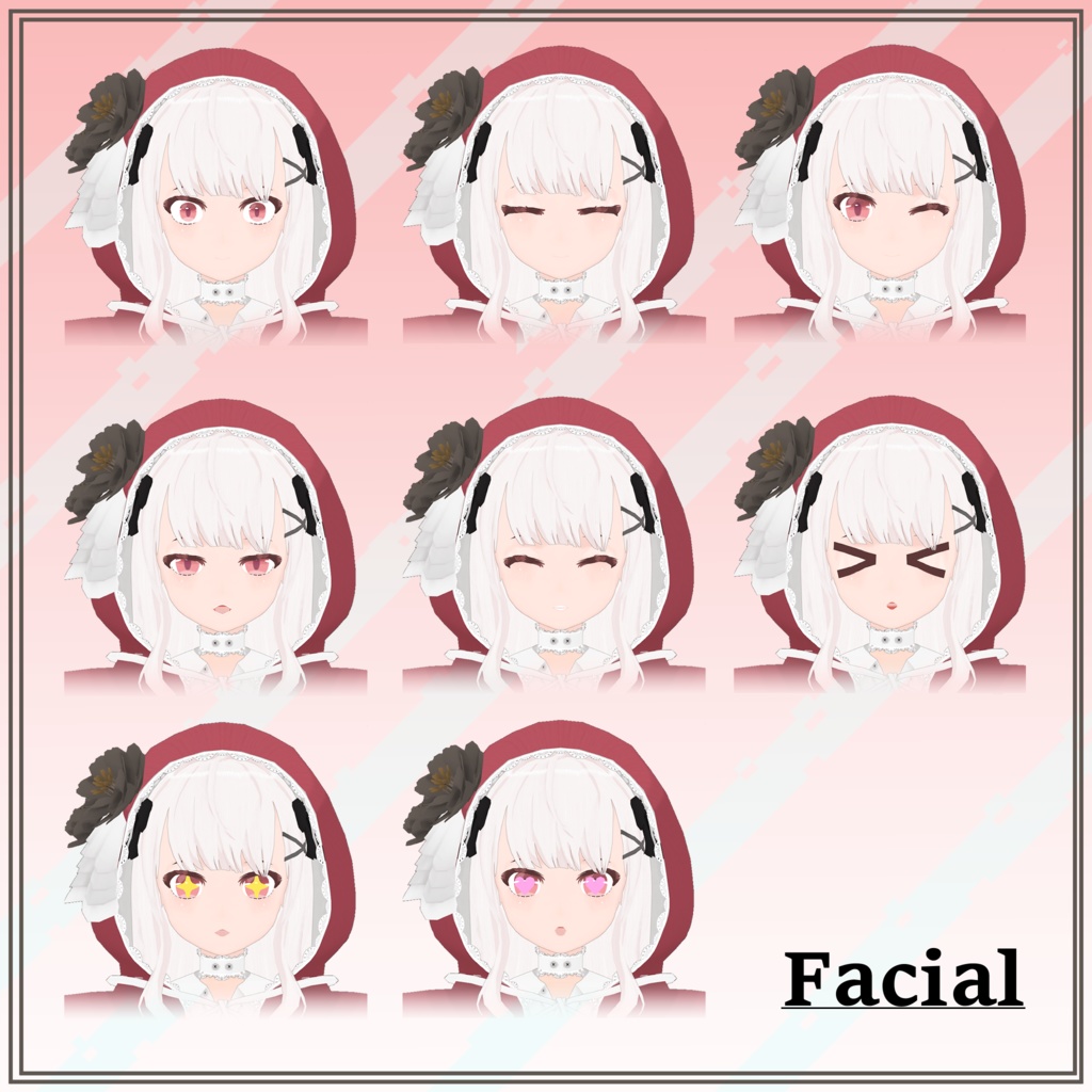 オリジナル3Dモデル 赤ずきん「アイシィ」