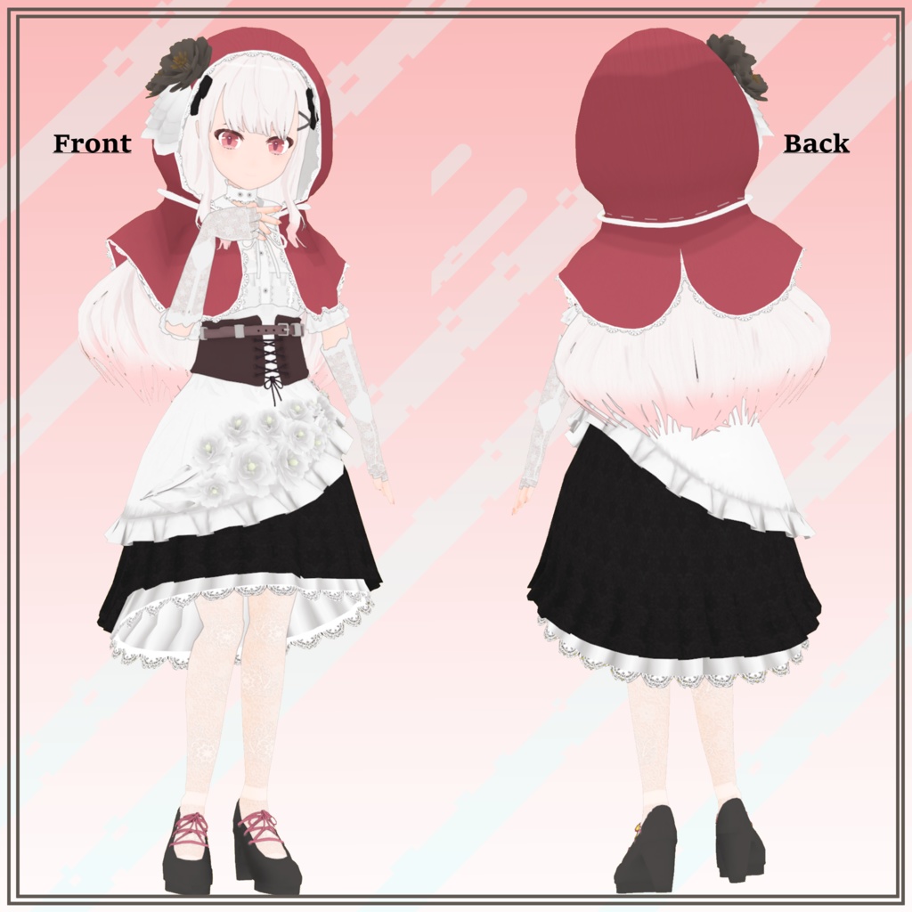 オリジナル3Dモデル 赤ずきん「アイシィ」