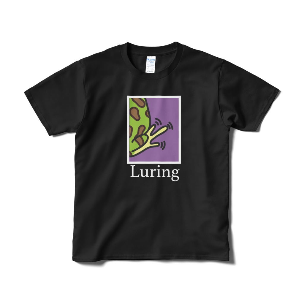 ツノガエル ルアーリング Tシャツ 黒