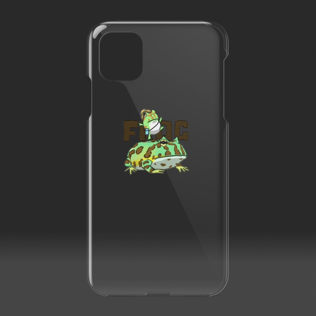 ツノガエル&チャコガエル iPhoneケース