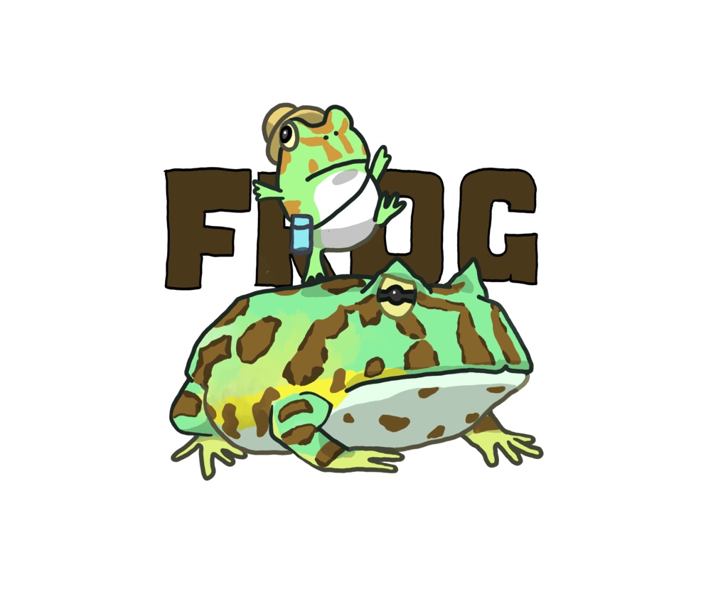 チャコガエル&ツノガエル Tシャツ