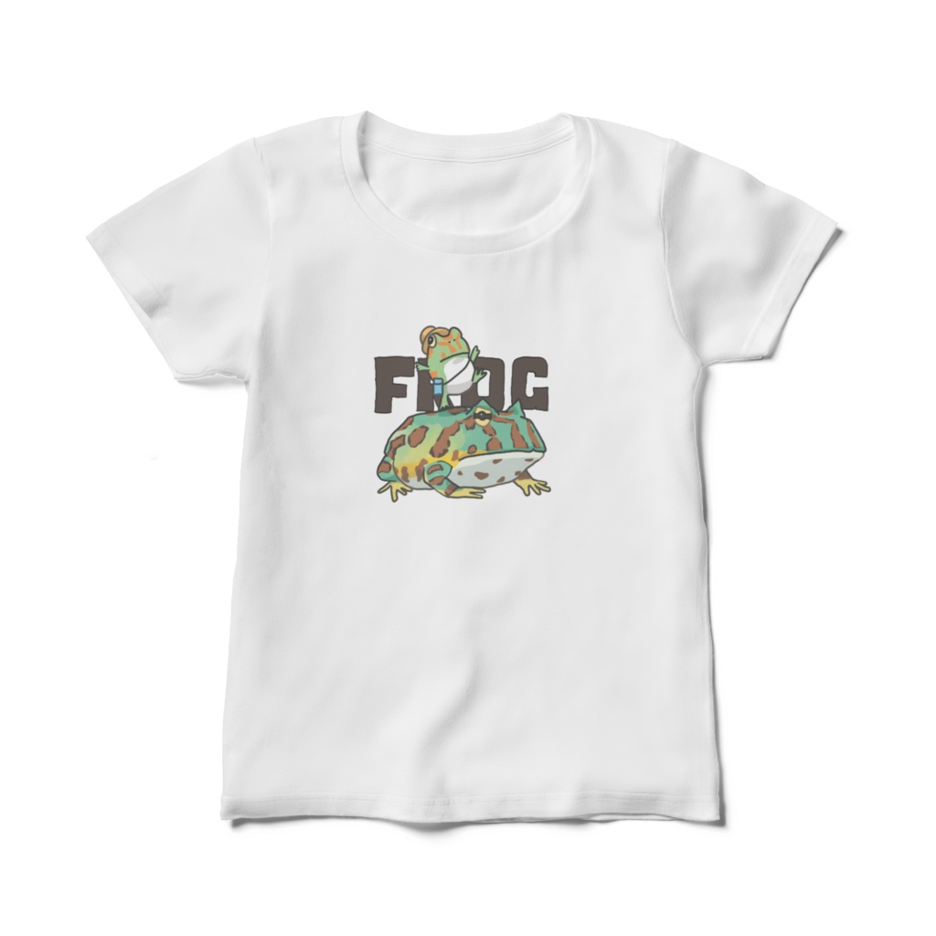 チャコガエル&ツノガエルTシャツ レディース
