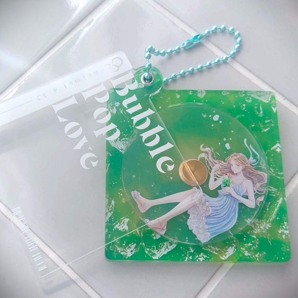 【C106新譜】Bubble Pop Love DLカード+アクリルキーホルダーセット