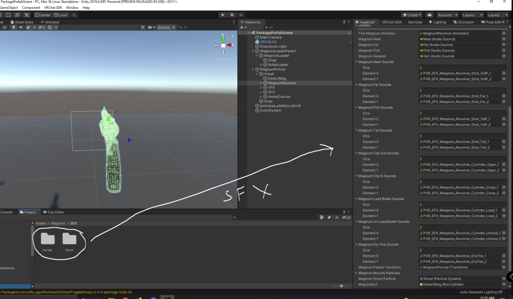VRChat Magnum/Revolver Logic Udon