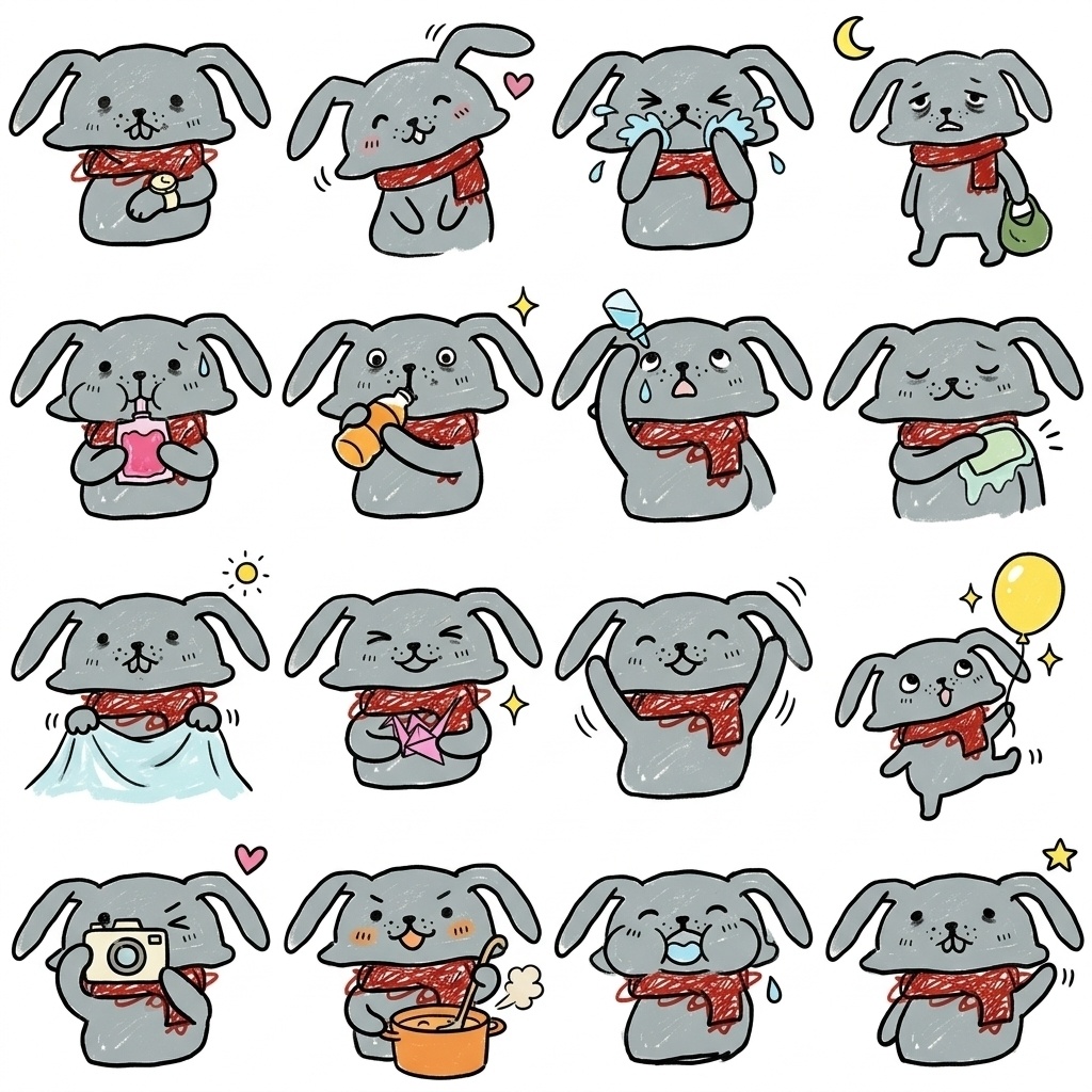 【介護・看護の現場へ】静かに頑張る人に届ける手描きイラスト素材セット Part 6