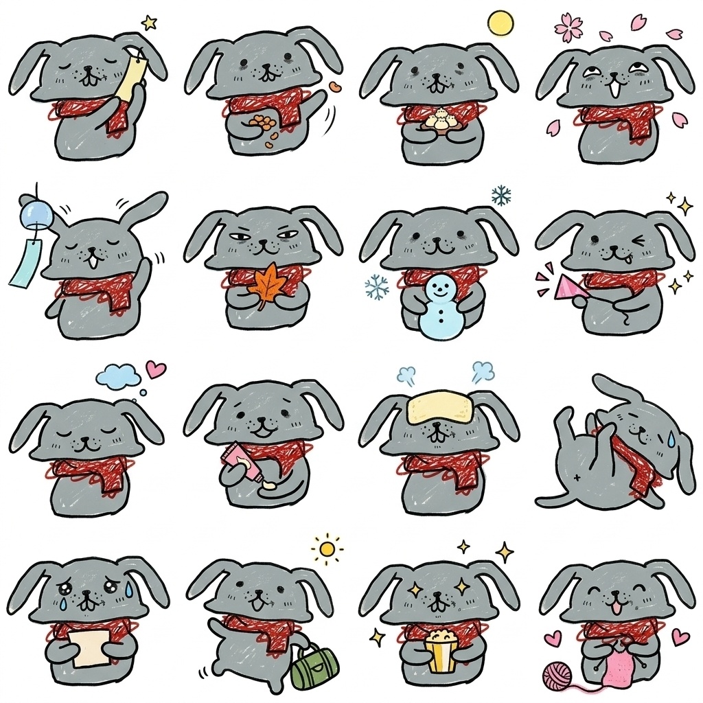 【介護・看護の現場へ】静かに頑張る人に届ける手描きイラスト素材セット Part 7