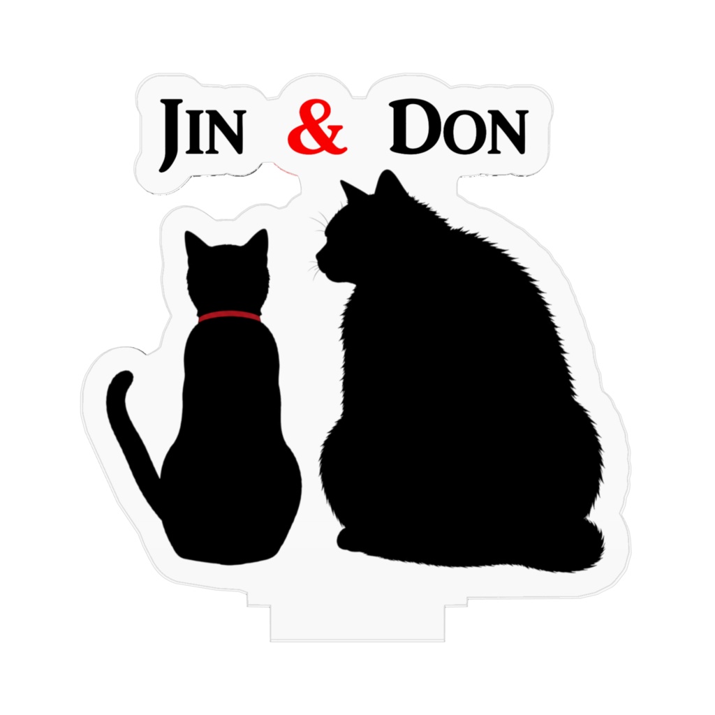 Jin&Don 黒猫アクリルフィギュア