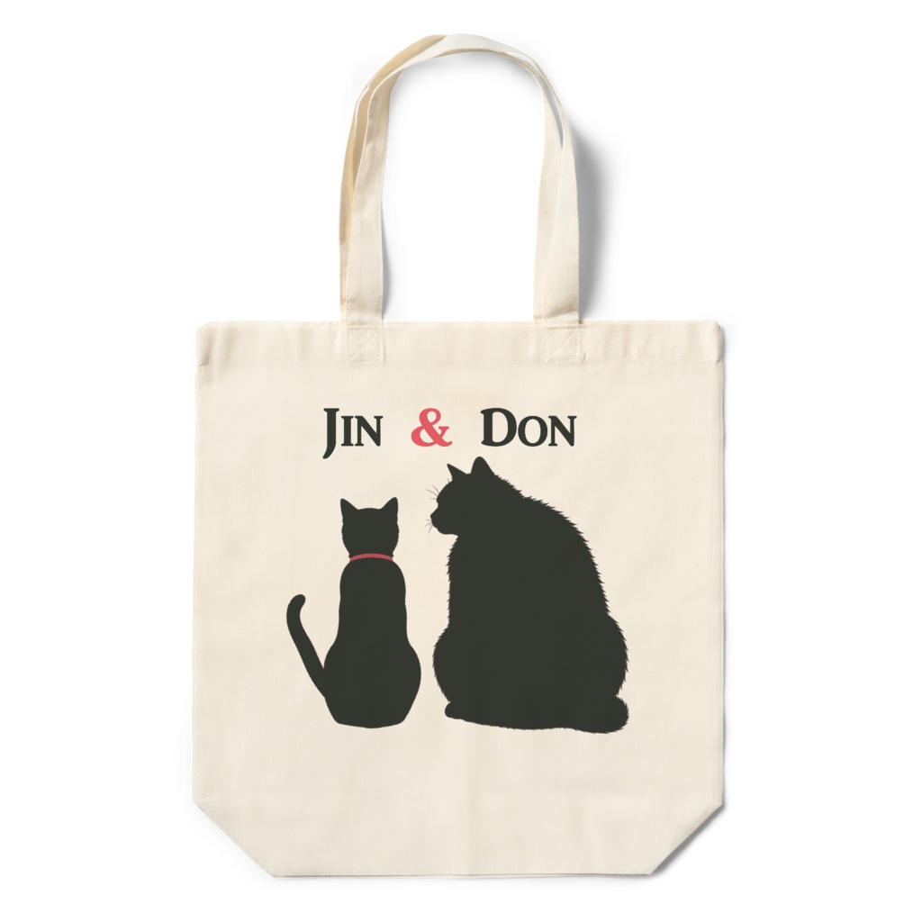 Jin&Don 黒猫エコバッグ
