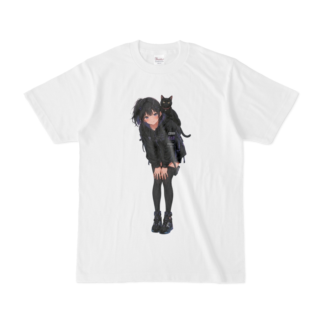 KoshinとKuroneko 黒猫Tシャツ