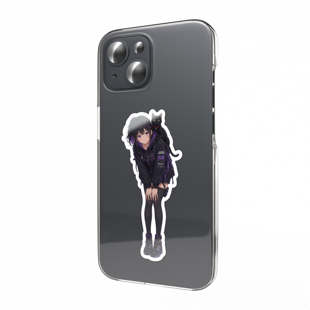 koshinとkuronekoスマホステッカー