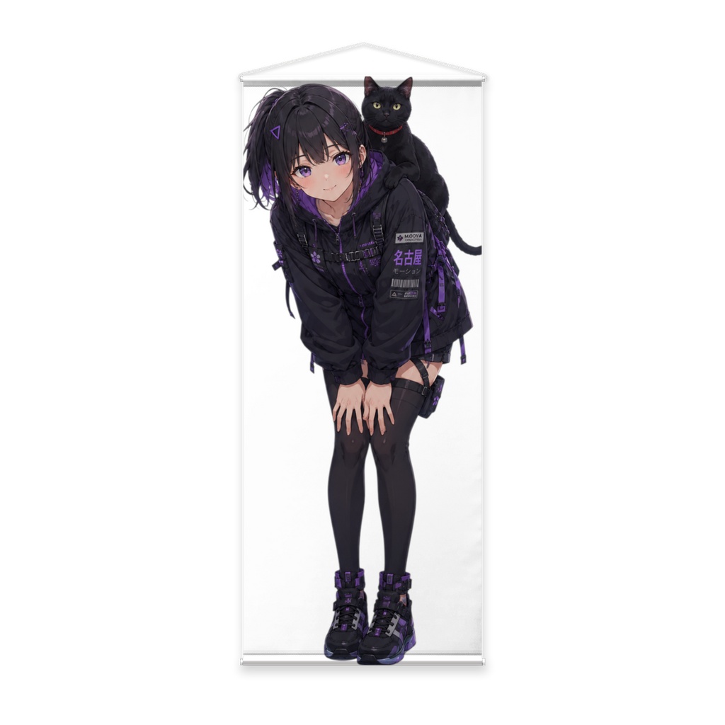 koshinとkuroneko 等身大タペストリー