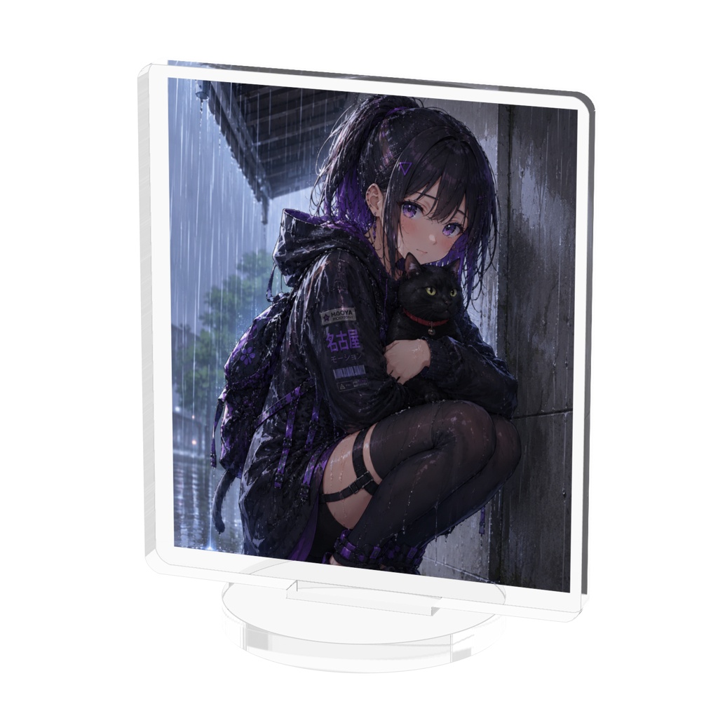 KoshinとKuroneko 雨宿り編アクリルフィギュア
