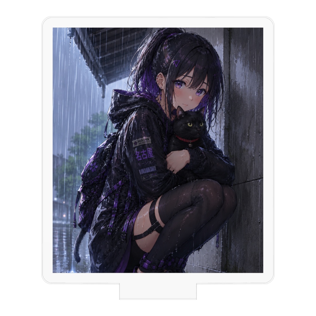 KoshinとKuroneko 雨宿り編アクリルフィギュア