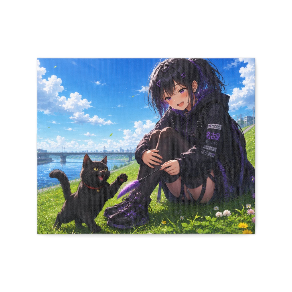 KoshinとKuroneko 河原編キャンバス
