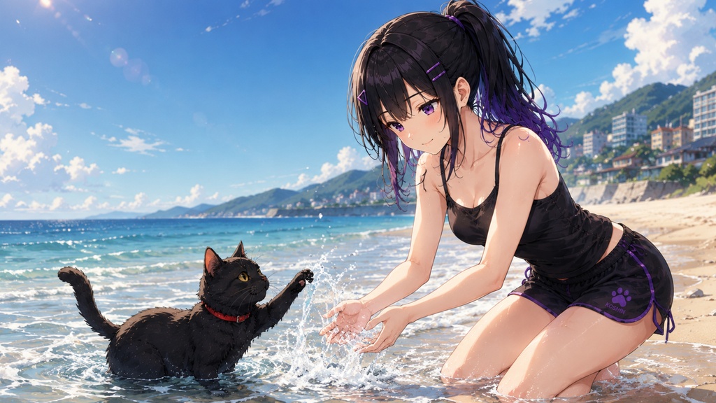 KoshinとKuroneko PC壁紙