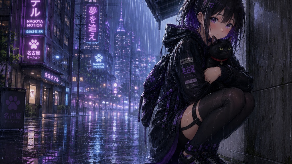 KoshinとKuroneko PC壁紙