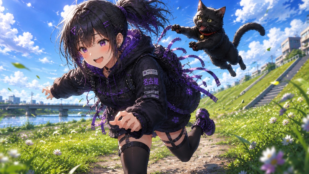 KoshinとKuroneko PC壁紙
