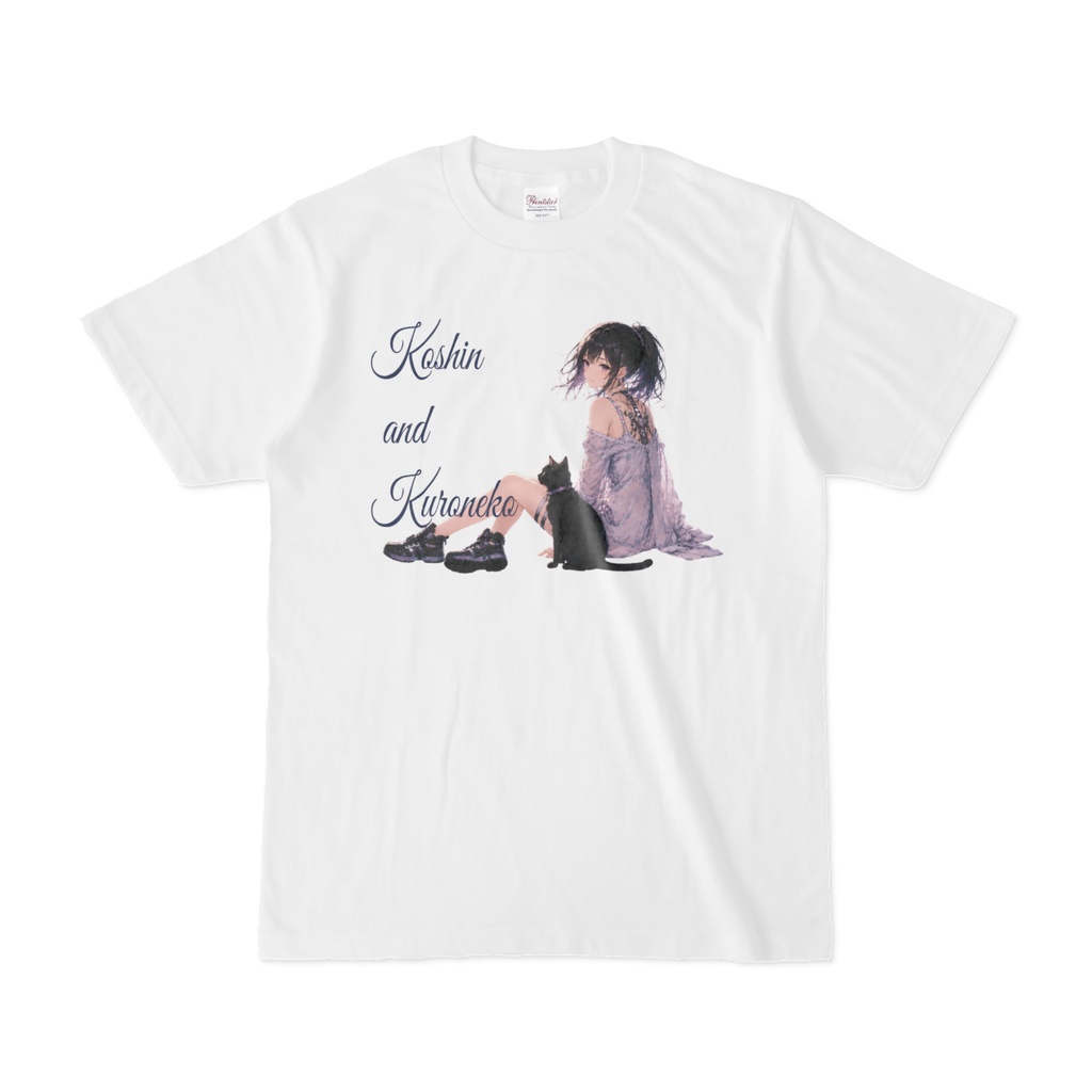 Koshin and Kuroneko 未来編 ブランドロゴ入りTシャツ Koshin and Kuroneko: Future Edition T-Shirt with Brand Logo