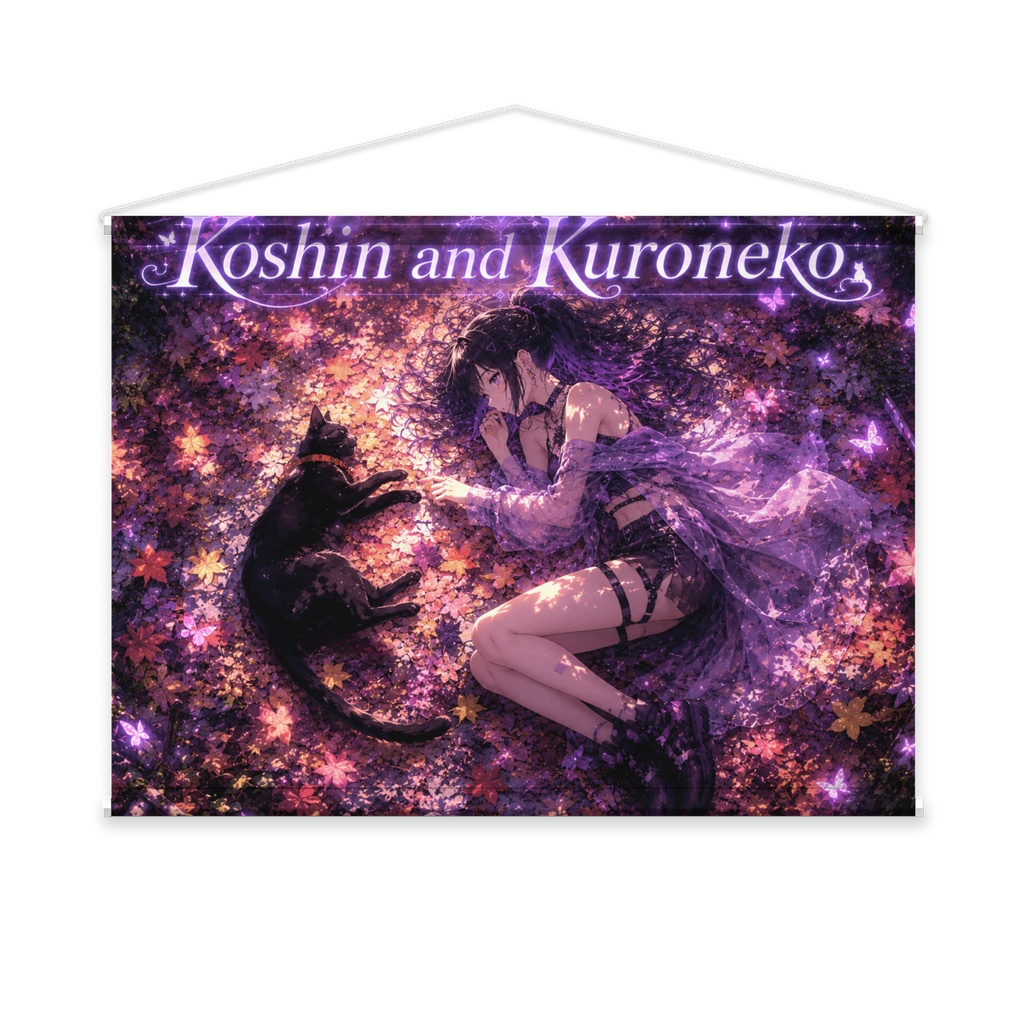 Koshin and Kuroneko異世界編タペストリー　Koshin and Kuroneko: Another World Arc Tapestry