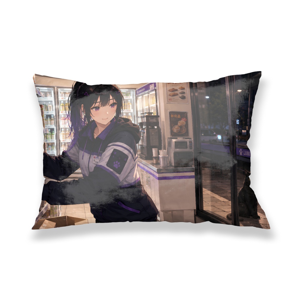 Koshin and Kuronekoアルバイト編枕カバー Part-Time Job Edition: Pillowcase