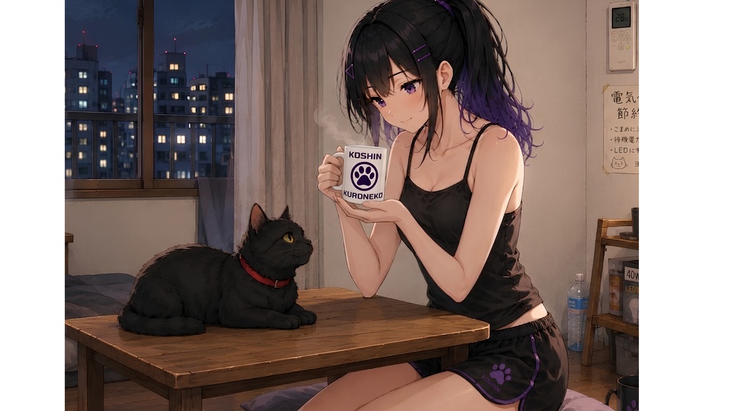 Koshin and Kuronekoロゴ入りマグカップ　Mugs with the Koshin and Kuroneko Logo