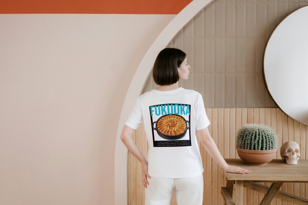 Jin&Don日本のリアルな都市紹介Tシャツ福岡編 T-Shirts Showcasing Real Japanese Cities: Fukuoka Edition