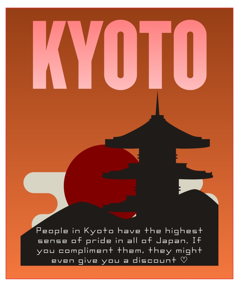 Jin&Don日本のリアルな都市紹介Tシャツ京都編 T-Shirts Featuring Real-Life Japanese Cities: Kyoto Edition