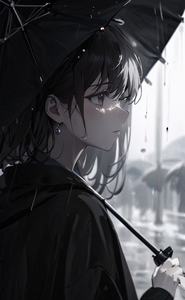 ARフォトアート 雨音と別れの瞬間