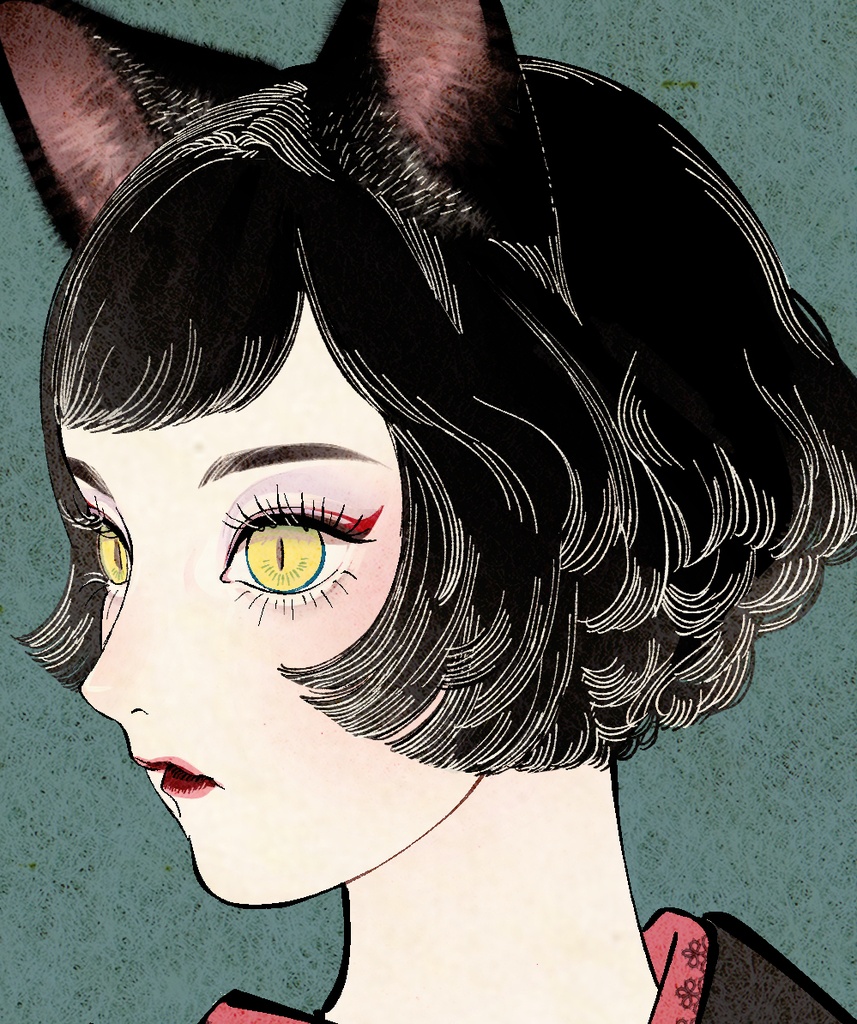 猫の妖怪 / Yokai Cat - Tapestry