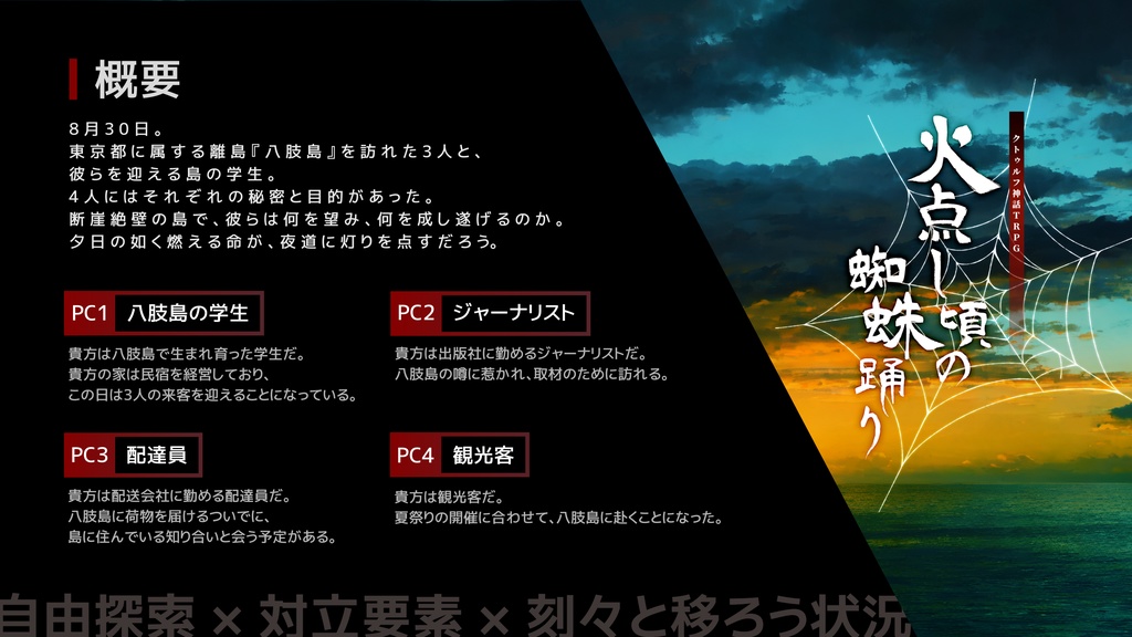 COCシナリオ『火点し頃の蜘蛛踊り(新版)』SPLL:E193534