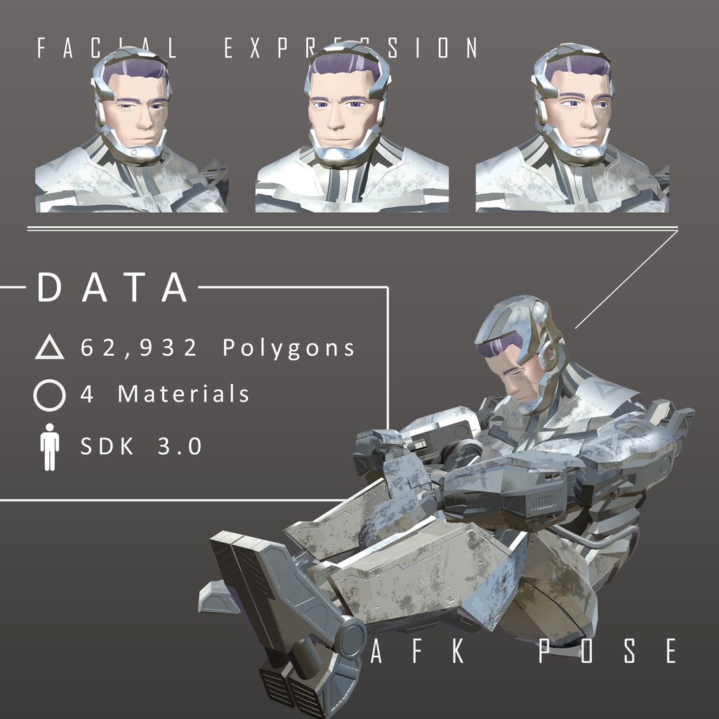 【Original 3D】”Delta” for VRChat