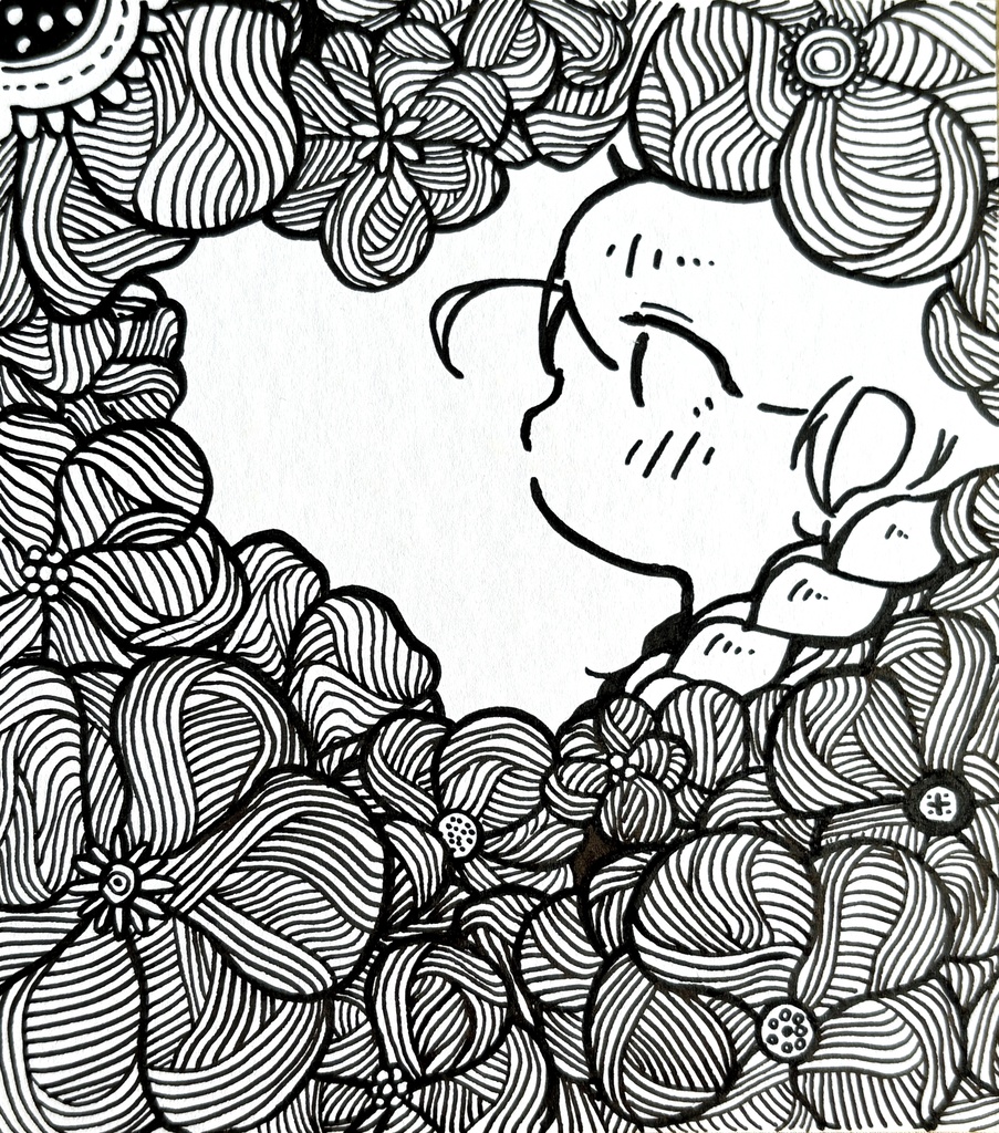 イラストミニ色紙