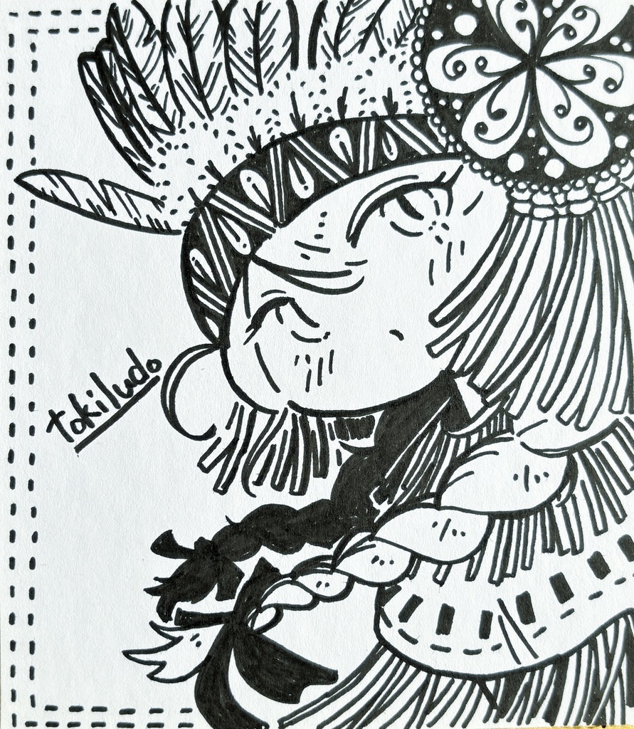イラストミニ色紙