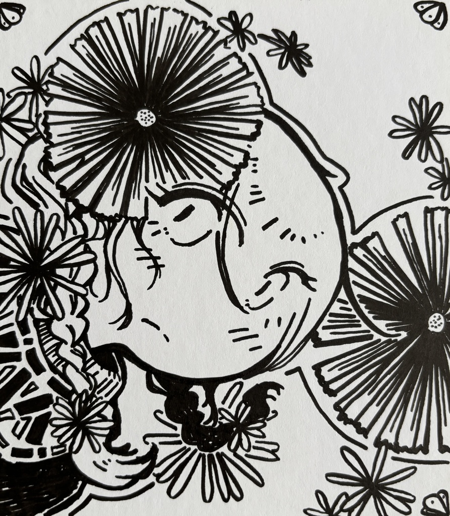 イラストミニ色紙