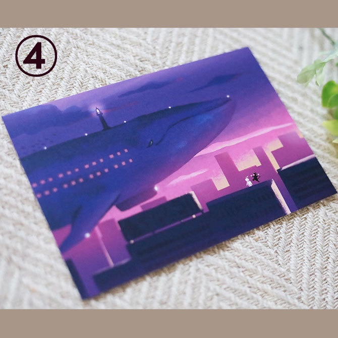 【創作】ポストカード【終わった世界の旅】